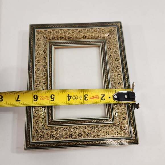 Vintage Marquetry Inlay Picture Frames Bundle of 2 - Picture 14 of 16